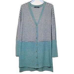 Cardigan MEDIUM Long Sleeve Knit Lightweight button-down top Sweater summer